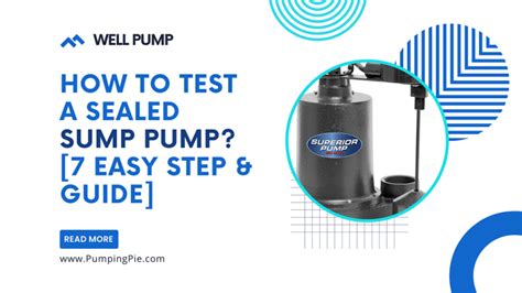 test a sealed single cord sump pump|sump pump tester.